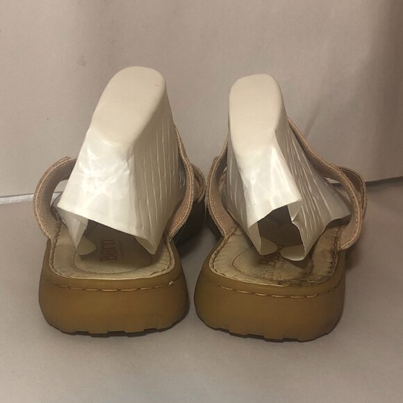 BORN Sandals Women's Size 9 Pink Tan Slip On Shoes F39898 CQL17 - Picture 4 of 12